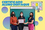 Certificado para alunos que se destacaram no 1° semestre de 2021