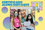 Certificado para alunos que se destacaram no 1° semestre de 2021