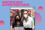 Certificado para alunos que se destacaram no 1° semestre de 2021