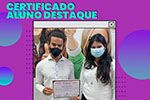 Certificado para alunos que se destacaram no 1° semestre de 2021