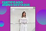 Certificado para alunos que se destacaram no 1° semestre de 2021