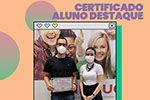 Certificado para alunos que se destacaram no 1° semestre de 2021
