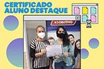 Certificado para alunos que se destacaram no 1° semestre de 2021